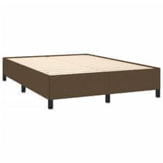 Petromila vidaXL Boxspring posteľ s matracom tmavohnedá 140x200 cm látka