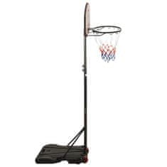 Vidaxl Basketbalový stojan čierny 216-250 cm polyetén