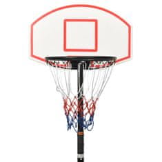 shumee Basketbalový stojan biely 216-250 cm polyetén