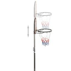 Vidaxl Basketbalový stojan čierny 216-250 cm polyetén