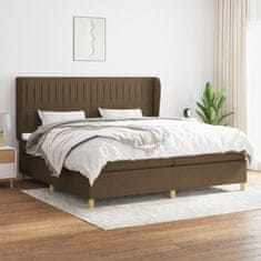Petromila vidaXL Boxspring posteľ s matracom tmavohnedá 200x200 cm látka