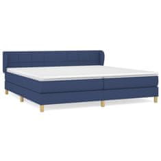 Petromila vidaXL Boxspring posteľ s matracom modrá 200x200 cm látka