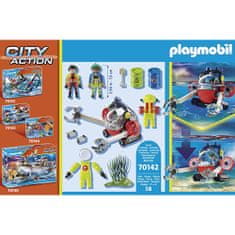 Playmobil Ponorka a nebezpečný odpad , Záchranári, 58 dielikov, 70142