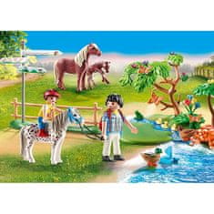 Playmobil Jazda na poníkovi , Jazdecký dvor, 55 dielikov, 70512