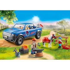 Playmobil Mobilný kováč , Jazdecký dvor, 51 dielkov