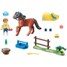 Playmobil Nemecký jazdecký poník , Jazdecký dvor, 25 dielkov