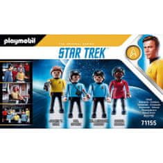 Playmobil Star Trek figurky , Kirk, Spock, Uhura, McCoy, 10 dielikov, 71155