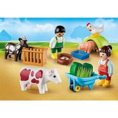 Playmobil Zábava na farme , 1.2.3, 12 dielikov