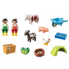 Playmobil Zábava na farme , 1.2.3, 12 dielikov