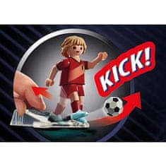 Playmobil Futbalista Belgicka , Šport a akcia, 7 dielikov, 71128