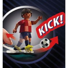 Playmobil Futbalista Španielska , Šport a akcia, 7 dielikov, 71129