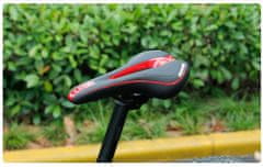 Korbi Sedlo na bicykel, čierno-červené