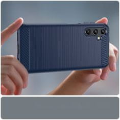 IZMAEL Puzdro Carbon Bush TPU pre Samsung Galaxy A14 5G - Modrá KP24358