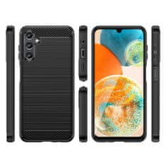 IZMAEL Carbon Shield TPU puzdro pre Samsung Galaxy A14 5G - Čierna KP24548