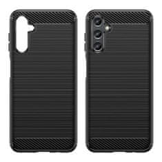 IZMAEL Carbon Shield TPU puzdro pre Samsung Galaxy A14 5G - Čierna KP24548