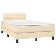 shumee Boxspring posteľ s matracom krémový 120x200 cm látka