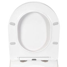 REA , toaletné sedátko z duroplastu s pomalým zatváraním a jednoduchým odopnutím, biela, REA-C6001