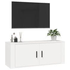 Vidaxl Nástenná TV skrinka biela 100x34,5x40 cm