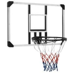 Vidaxl Basketbalová doska priehľadná 90x60x2,5 cm polykarbonát