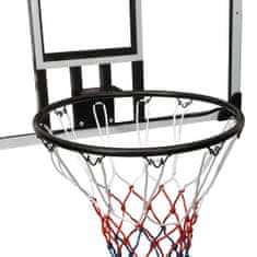 Vidaxl Basketbalová doska priehľadná 90x60x2,5 cm polykarbonát