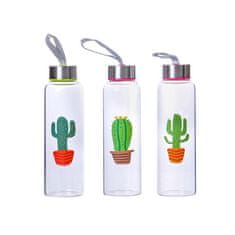 FLASH SKLENENÁ S UZÁVEROM CACTUS 390ML 3