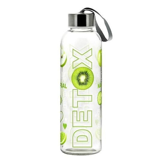 FLASH SKLENENÁ DETOX 500ML S VÍČKOM MIX