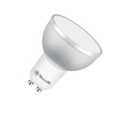 Tellur WiFi Smart LED RGB žiarovka GU10, 5 W, číra, teplá biela