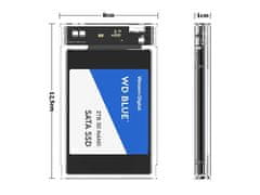 Verk  06222 Puzdro pre SATA HDD 2,5'' usb 3.0