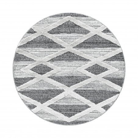 Ayyildiz AKCIA: 80x80 (prúmer) kruh cm Kusový koberec Pisa 4709 Grey kruh