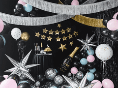PartyDeco Banner Happy New Year zlaté hviezdy 290x17cm