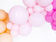 PartyDeco Balóny svetloružové 12cm 100ks