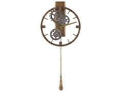Beliani Nástenné hodiny s kyvadlom 30 cm zlatá MARCOTE