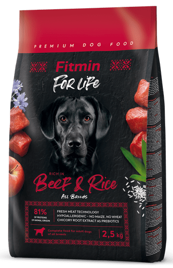 Fitmin dog For Life Beef & Rice 2,5 kg