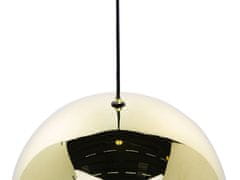 Beliani Závesná kovová lampa zlatá PADMA