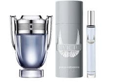 Paco Rabanne Invictus - EDT 100 ml + deodorant ve spreji 150 ml + EDT 10 ml