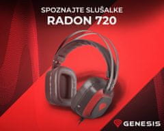 Genesis Radon 720, čierna/červená (NSG-0999) - rozbalené