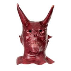 Korbi Latexová maska Diabol s rohmi, Diabolský démon