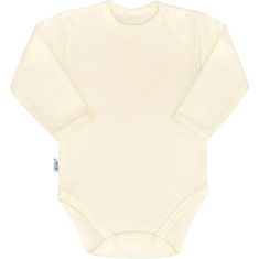 NEW BABY Dojčenské bavlnené body s dlhým rukávom New Baby Pastel béžové 74 (6-9m)