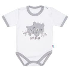 NEW BABY Dojčenské bavlnené body s krátkym rukávom New Baby Cute Bear 80 (9-12m)