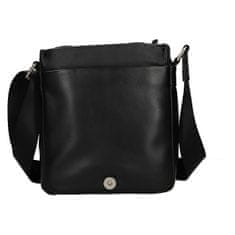 Lagen Pánska kožená crossbody taška 15016 - Blk