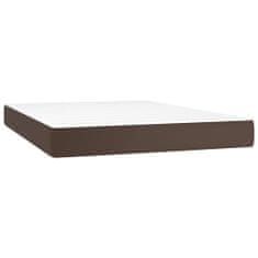 Petromila vidaXL Boxspring posteľ s matracom hnedá 160x200 cm umelá koža