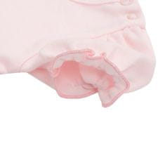 NEW BABY Dojčenské šatôčky s tylovou sukienkou New Baby Wonderful ružové 68 (4-6m)