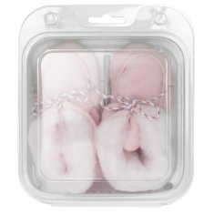NEW BABY Dojčenské zimné capačky New Baby ružové 6-12 m 6-12 m
