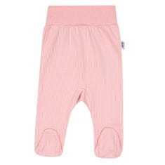 NEW BABY Dojčenské polodupačky New Baby Stripes ružové 56 (0-3m)