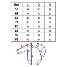 KOALA Dojčenské body celorozopínacie Koala Wild Bear 56 (0-3m)