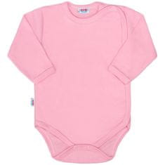 NEW BABY Dojčenské body celorozopínacie New Baby Classic II ružové 50