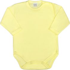 NEW BABY Dojčenské body celorozopínacie New Baby Classic žlté 50