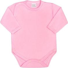 NEW BABY Dojčenské body celorozopínacie New Baby Classic ružové 50