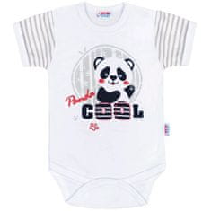 NEW BABY Dojčenské body s krátkym rukávom New Baby Panda 62 (3-6m)