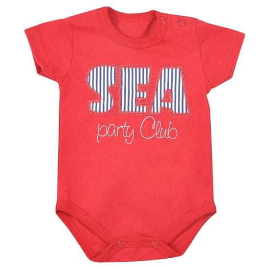 KOALA Dojčenské letné body Koala Sea Party červené 86 (12-18m)